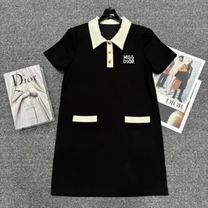 Luxury Dior Gold Short-Sleeved Shirts