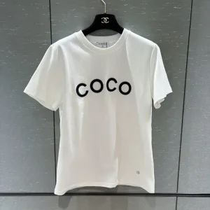 High Quality Luxury Chanel Stone Short-Sleeved T-Shirt
