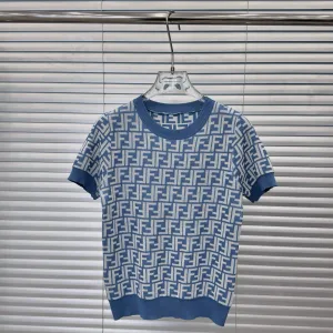 1:1 Fendi Jacquard Short Sleeves