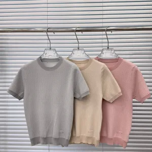 High Quality Fendi Jacquard Short Sleeves