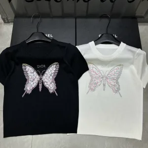 Designer Luxury Dior Stone Short Sleeves