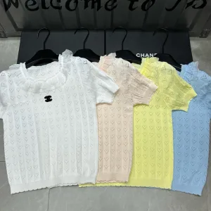 Aaa Chanel Lace Short Sleeves
