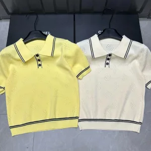 Luxury Louis Vuitton Jacquard Short Sleeves