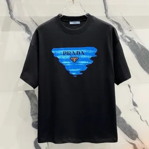 Reps Prada Short Sleeves Red Cotton Pure Spring Summer
