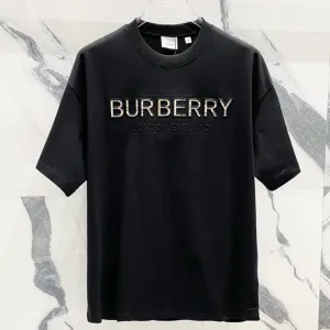 High Quality Burberry Short Sleeves Ash Cotton Pure Spring Summer
