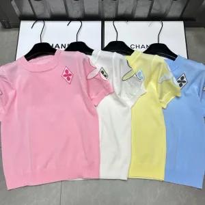 High Quality Louis Vuitton Jacquard Short Sleeves
