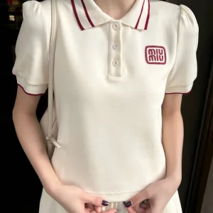 Luxury Miu Miu Short-Sleeved Shirts