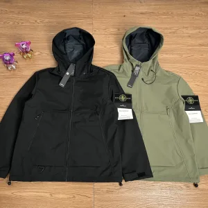 Super Clone Reps Stone Island Jacket Red Exquisite Workmanship Street Style Patch