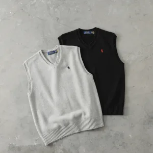 Reps Ralph Lauren Sweater Black Cotton Easy To Match