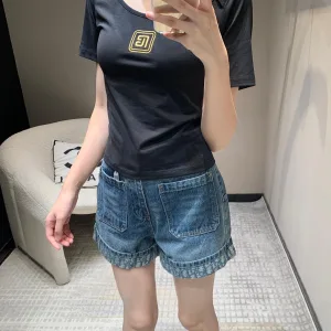 High Quality Dior Denim Short-Sleeved Shirt For Summer