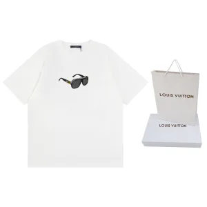 1:1 Louis Vuitton Cotton Short-Sleeved Shirts