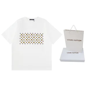 Luxury Designer Louis Vuitton Cotton Short-Sleeved T-Shirt