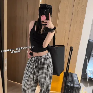 Luxury Aaa Ralph Lauren Plaid Casual Trousers
