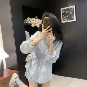 High Quality Designer Miu Miu Silver Shirts For Summer