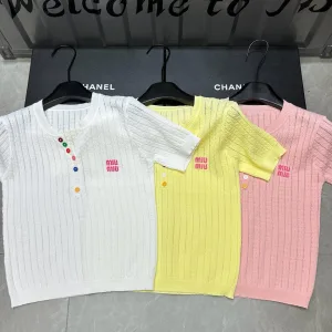 Luxury Miu Miu Short Sleeves