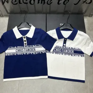Designer Dior Jacquard Short Sleeves