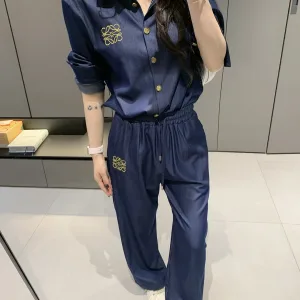 High Quality Aaa Loewe Denim Set