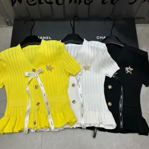 Aaa Chanel Short-Sleeved Shirt
