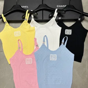 Aaa Chanel Lace Tank Top
