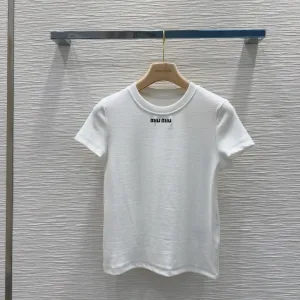 High Quality Aaa Miu Miu Short-Sleeved T-Shirt