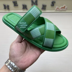 High Quality Louis Vuitton Cowhide Slippers For Spring