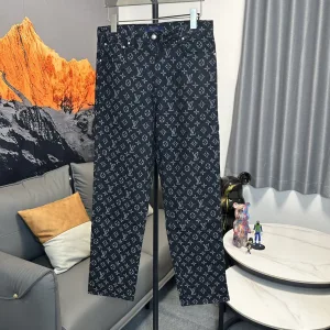 High Quality Luxury Louis Vuitton Jacquard Trousers