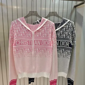 Luxury Designer Dior Jacquard Cardigan