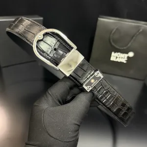 AAA Montblanc Belt Red Cowhide