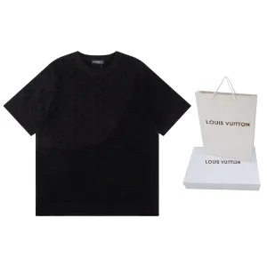 Designer Aaa Louis Vuitton Cotton Short-Sleeved Shirt For Spring