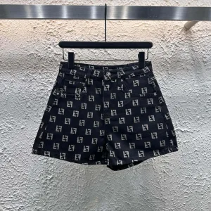 High Quality Fendi Denim Shorts