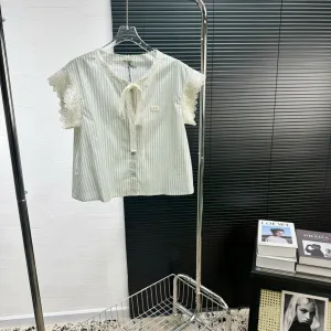 Luxury Designer Miu Miu Lace Shirt