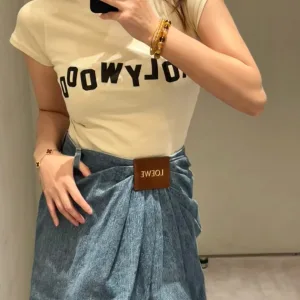 High Quality Designer Loewe Denim Ruler