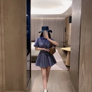 Luxury Miu Miu Plaid Short-Sleeved Shirts