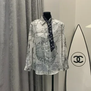High Quality Chanel Satin Shirts