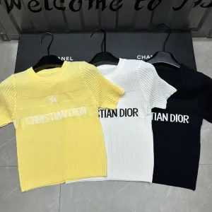 Luxury Dior Jacquard Short Sleeves