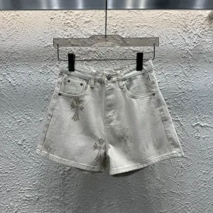 1:1 Chrome Hearts Denim Shorts For Summer