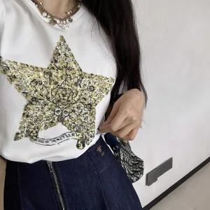 1:1 Dior Denim Short-Sleeved Shirts For Summer