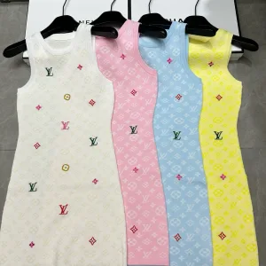 Designer Louis Vuitton Jacquard Dresses