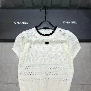 Aaa Designer Chanel Lace Short Sleeves