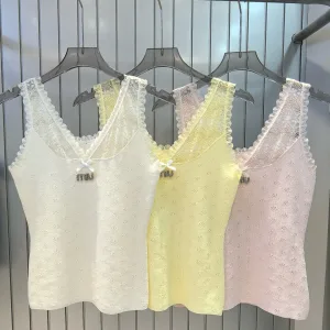 Aaa Luxury Miu Miu Lace Vest