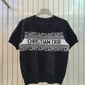 Luxury Dior Jacquard Short Sleeves