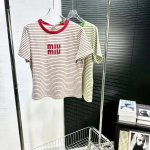 Luxury Aaa Miu Miu Short-Sleeved T-Shirt