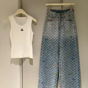 High Quality Louis Vuitton Jacquard Pants
