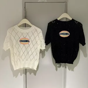 Luxury Chanel Diamond Short Sleeves
