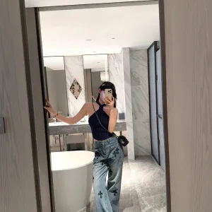 Luxury Chrome Hearts Abs Jeans