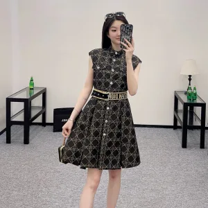 1:1 Designer Dior Jacquard Dresses