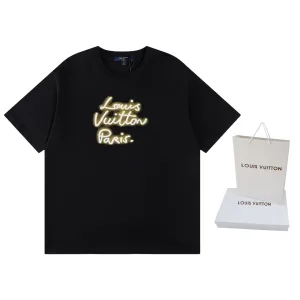 Designer Louis Vuitton Cotton Short-Sleeved T-Shirt