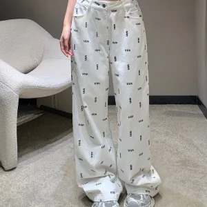 High Quality Luxury Miu Miu Abs Pants For Spring