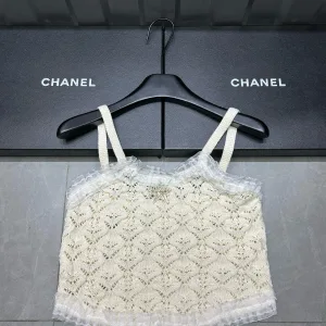 Aaa Chanel Lace Tank Top