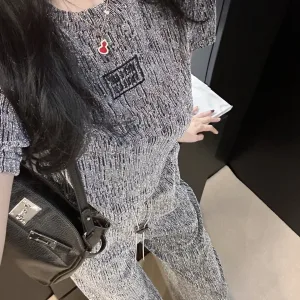 1:1 Luxury Miu Miu Jacquard Short-Sleeved Shirt